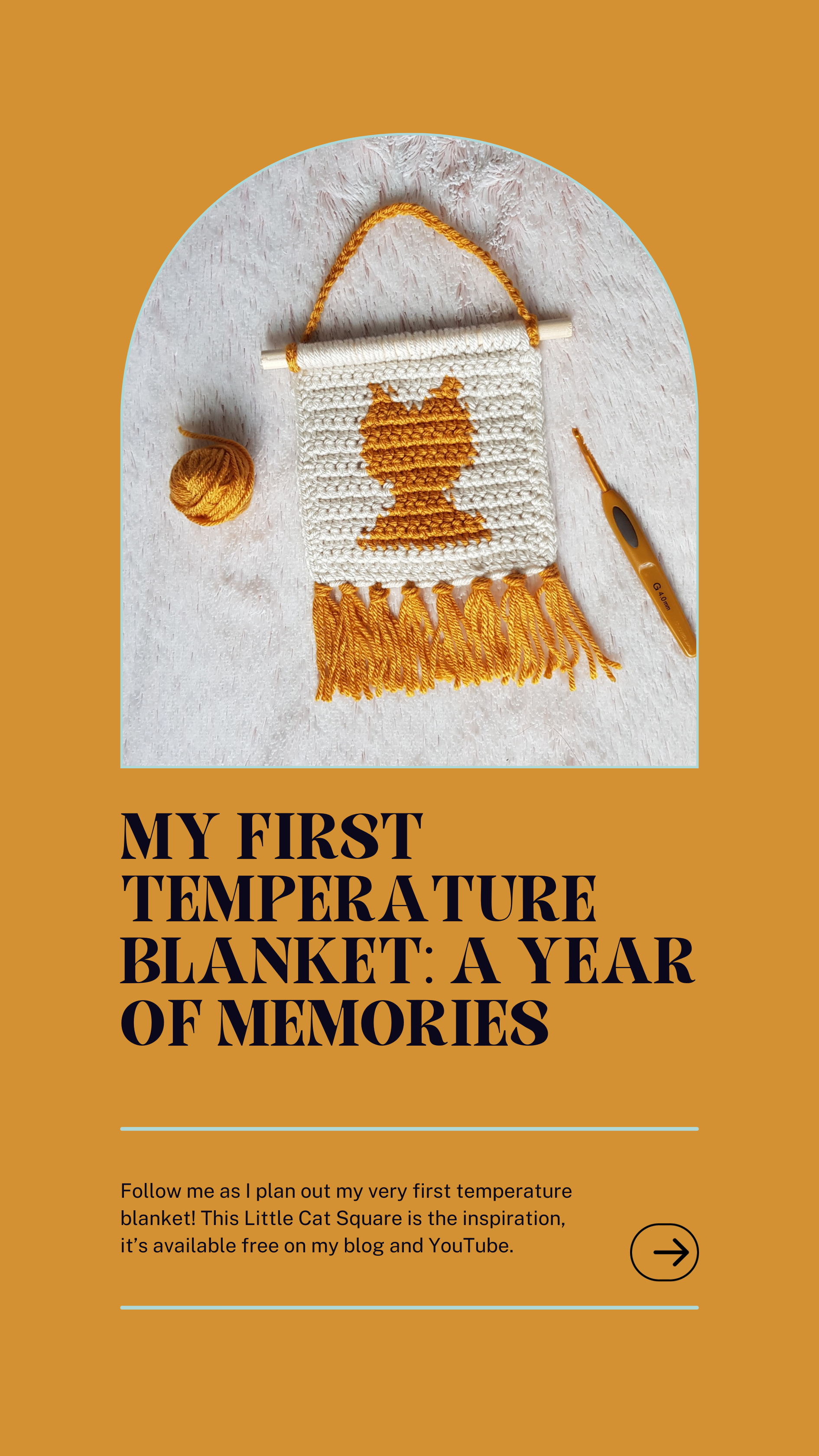 My Journey Making My First Crochet Temperature Blanket – Jack's Yarn ...